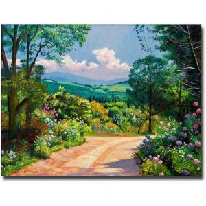 Trademark Art "The Tuscany Hills" Canvas Wall Art by David Lloyd Glover