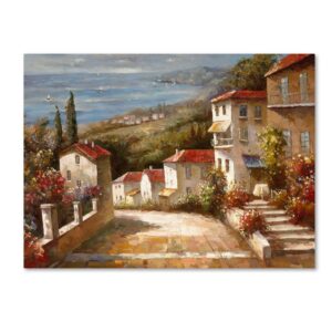 Trademark Fine Art Joval Home in Tuscany Canvas Wall Art - 35x47