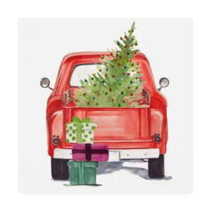 Trademark Fine Art 'Christmas Cars III' Canvas Art by Jennifer Paxton Parker