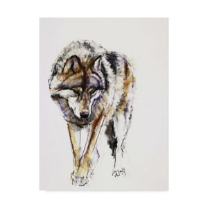 Trademark Fine Art 'European Wolf' Canvas Art by Mark Adlington