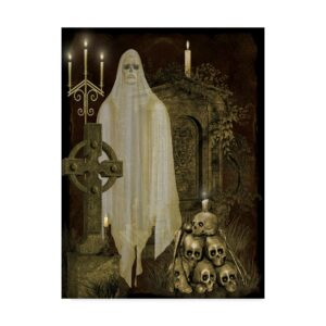 Trademark Fine Art 'Halloween Graveyard 6' Canvas Art by Jean Plout
