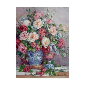 Trademark Fine Art ' Her Majesties Roses' Canvas Art by Barbara Mock