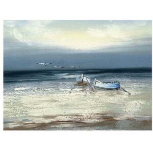 Trademark Fine Art "Low Tide" Canvas Art