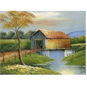 Trademark Fine Art "Old Bridge" Canvas Art by Rio