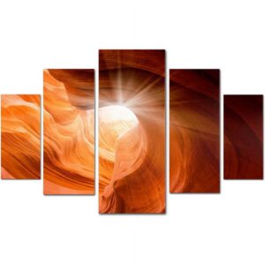 Trademark Fine Art "Smooth II" Canvas Art Set by Moises Levy, 5pc Panel Set, 58" x 40"