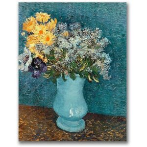 Trademark Fine Art "Vase of Flowers" Canvas Wall Art by Vincent van Gogh
