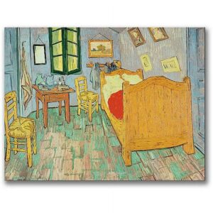 Trademark Fine Art Vincent van Gogh Van Gogh's Bedroom at Arles Canvas Wall Art - 35x47