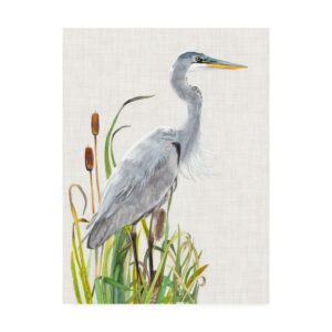 Trademark Fine Art 'Water birds And Cattails I' Canvas Art by Naomi McCavitt