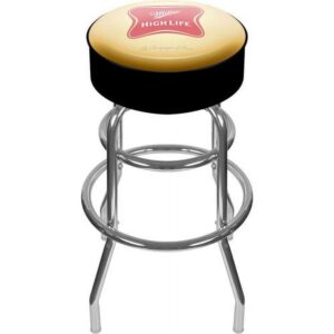 Trademark Global Miller High Life Logo 30" Padded Bar Stool