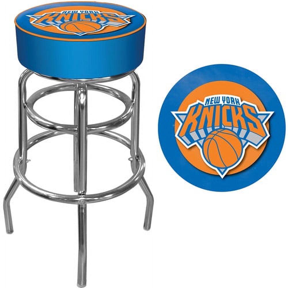 Trademark Global NBA New York Knicks 31" Padded Swivel Bar Stool