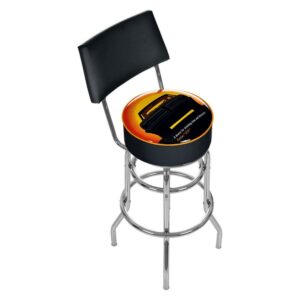 Trademark Global Pontiac GTO - Time & Distance - Swivel Bar Stool with Back