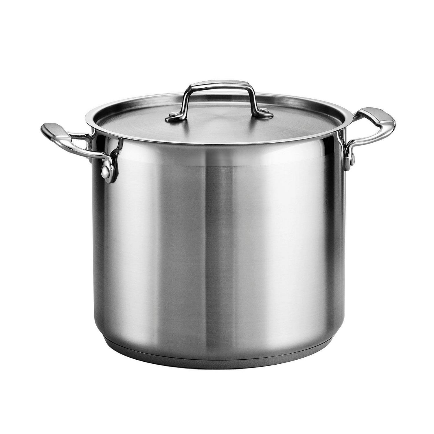 Tramontina Gourmet 20-Quart Tri-Ply Stainless Steel Stock Pot with Lid, Oven-Safe, Dishwasher Safe - Image 2