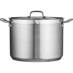 Tramontina Gourmet 16-Quart Tri-Ply Stainless Steel Stock Pot with Lid, Oven-Safe, Dishwasher Safe