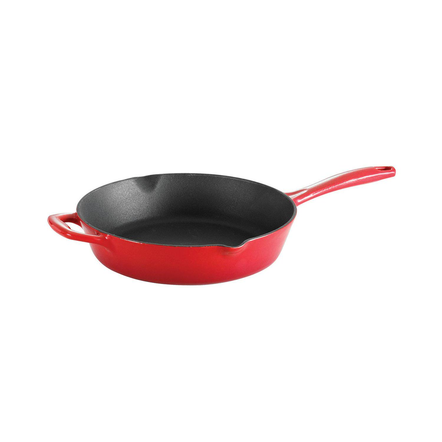 Tramontina Gourmet Enameled Cast Iron Skillet - Gradated Red - Image 2