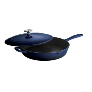 Tramontina Gourmet Enameled Cast Iron Covered Skillet - Gradated Cobalt