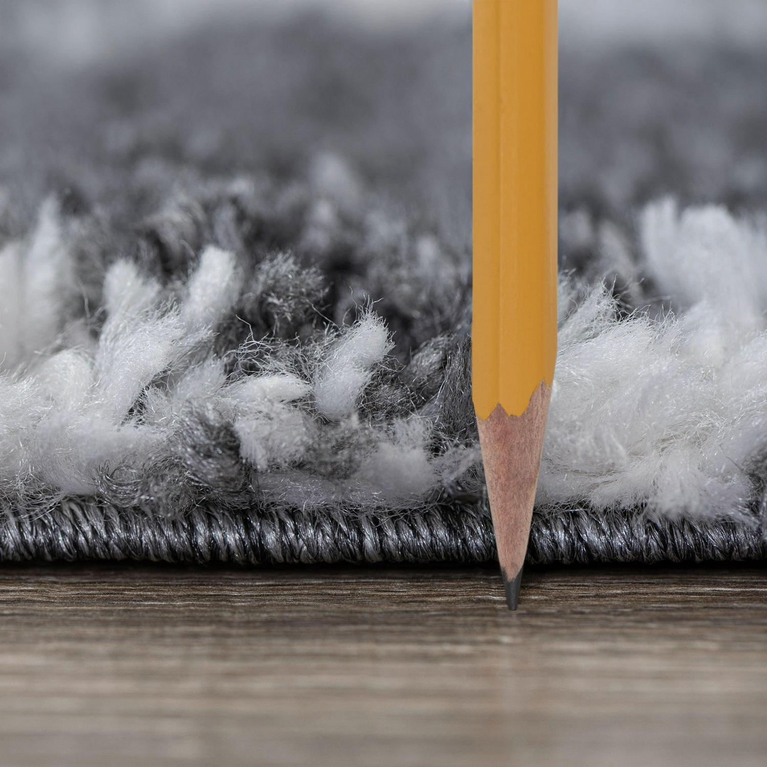 Bliss Rugs Transitional Geometric 7'10'' Round Gray and White Polypropylene Indoor Area Rug, 7'10'' Round - Image 3