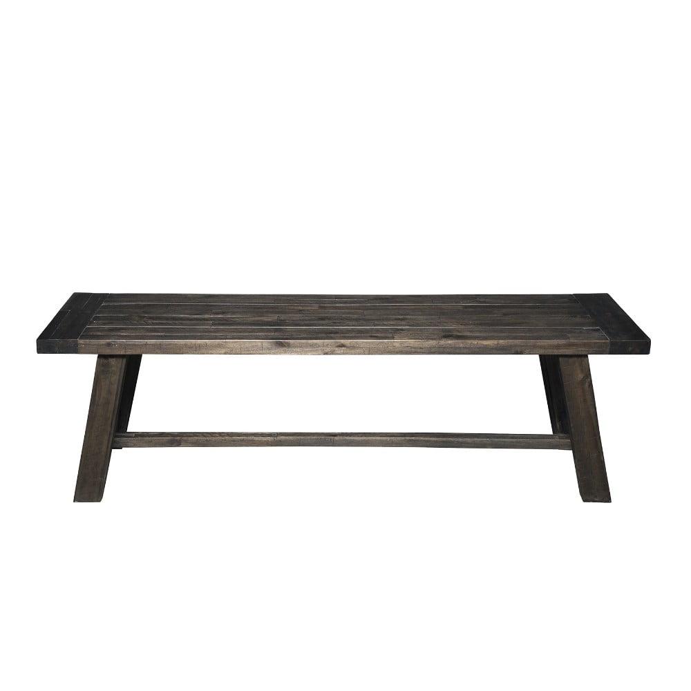 Transitional Style Bench In Acacia Wood Gray- Saltoro Sherpi