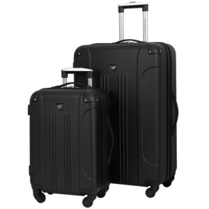 Travelers Club 2 pc. Expandable Hard-Side Spinner Luggage Set - Black