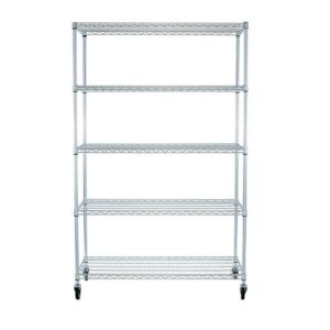 TRINITY EcoStorage® 5-Tier Commercial Wire Shelving Rack, 48x24x72 - NSF