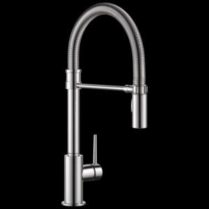 Trinsic Single Handle Pull-Down Kitchen Faucet with Spring Spout in Chrome 9659-DST