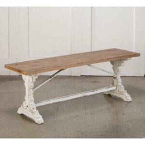 Tripar International Wood Farmhouse Style Bench