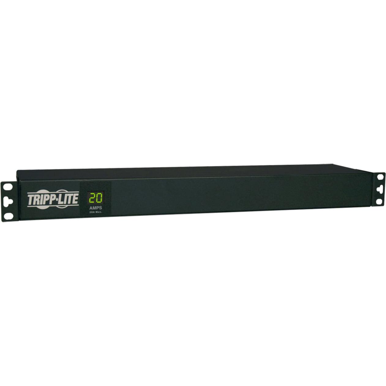 Tripp Lite Metered PDU, 1.92kW Single-Phase 120V (12 5-15/20R), L5-20P / 5-20P, 110 - 127V Input, 15 ft. Cord, 1U Rack-Mount (PDUMH20) - Image 4