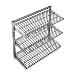Triton Products® Heavy-Duty 3 Tier Wire Shelf, Grey, 375 lb. Capacity