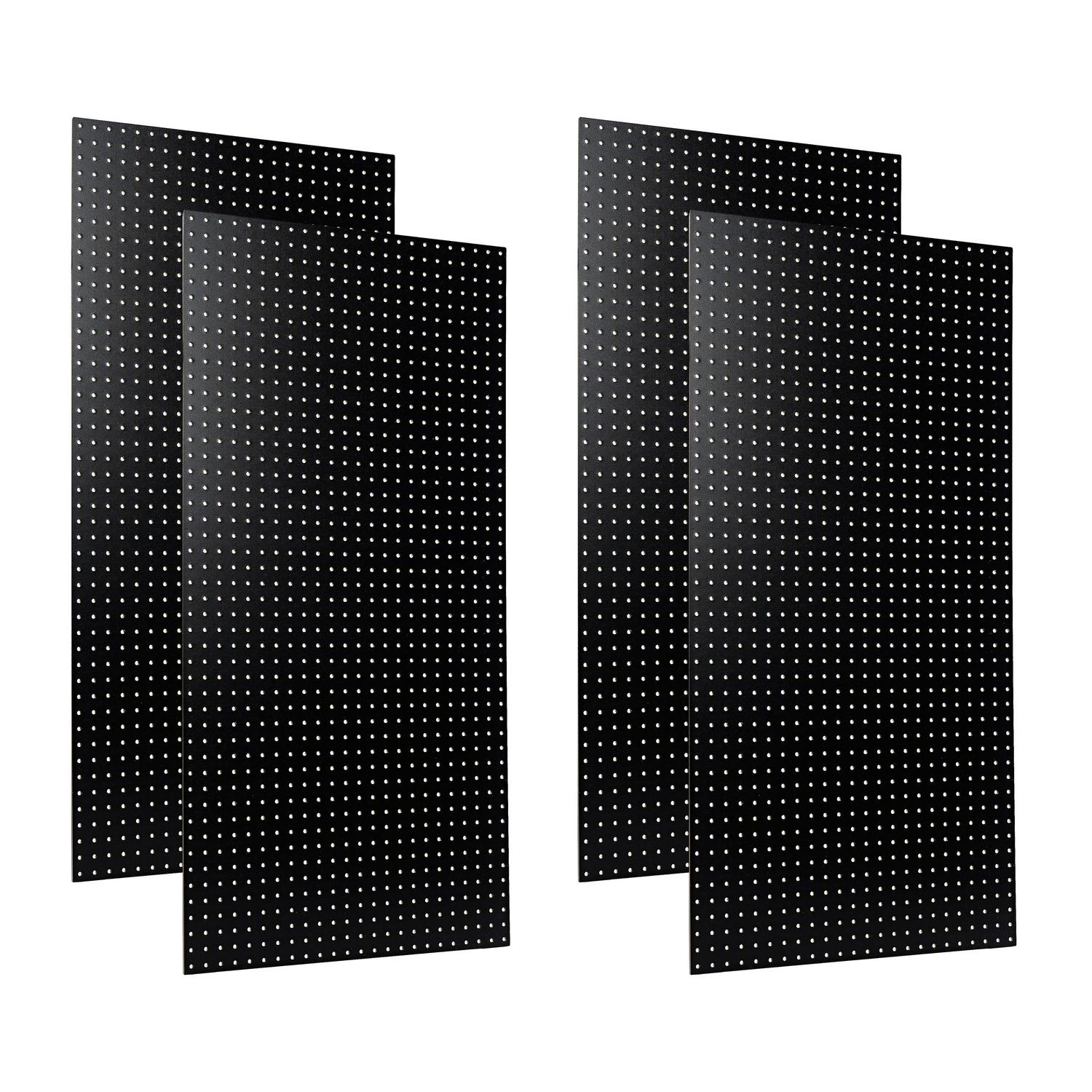 Triton Products 24inch x 48inch Black Tempered Wood Pegboards 4 Pack