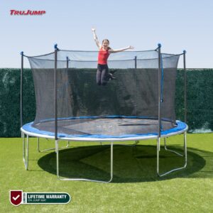 Sportspower TruJump 14' Trampoline with Safety Enclosure & Jump Mat with Lifetime Warranty
