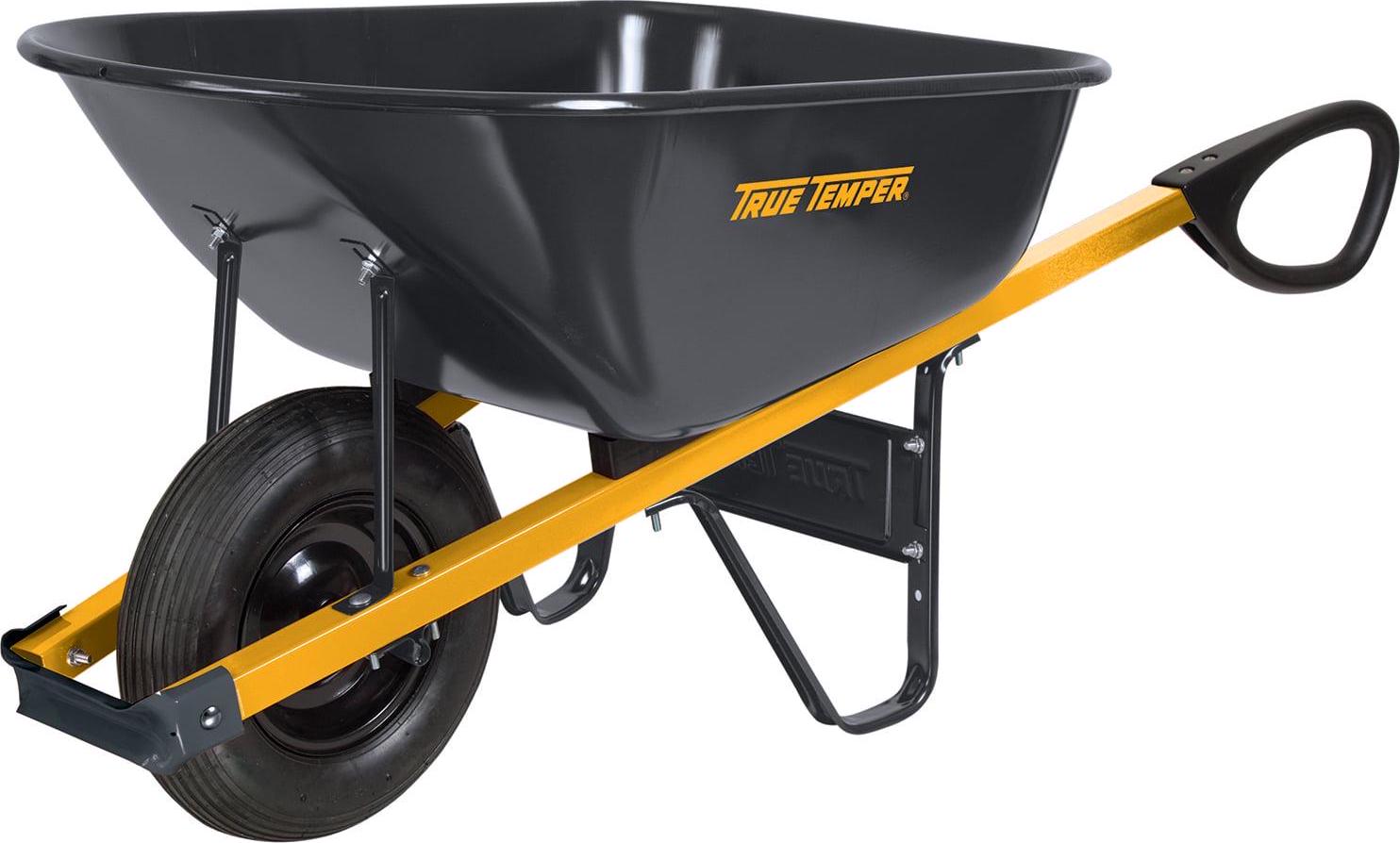 True Temper Steel Wheelbarrow 6 cu ft