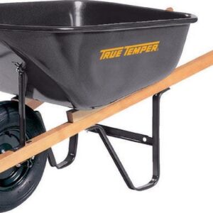 True Temper Steel Wheelbarrow 6 cu ft