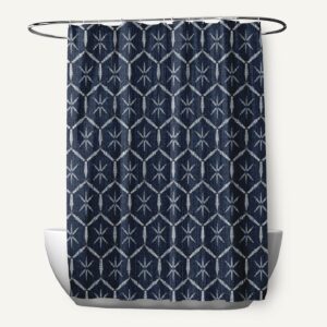 Tuinched Geometric Print Shower Curtain