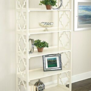 Turner 5-Tier Standard Bookshelf, White