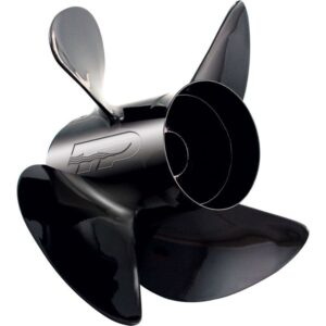 Turning Point Propellers 21431530 Hustler 4-Blade Aluminum Propeller for 40-150hp Engines with 4.25" Gearcase - 13.5" x 15", Right Hand Prop LE1/LE2-1315-4