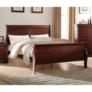 Twin Bed, Brown Cherry