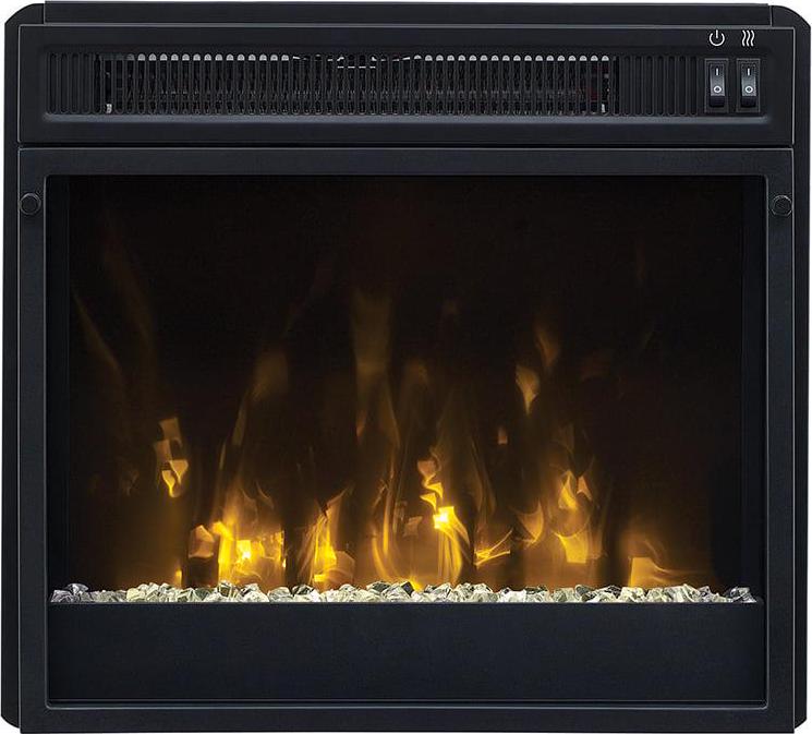 Twin Star Home TV Stand for TVs up to 60 inches with ClassicFlame Electric Fireplace in Gray - Image 8