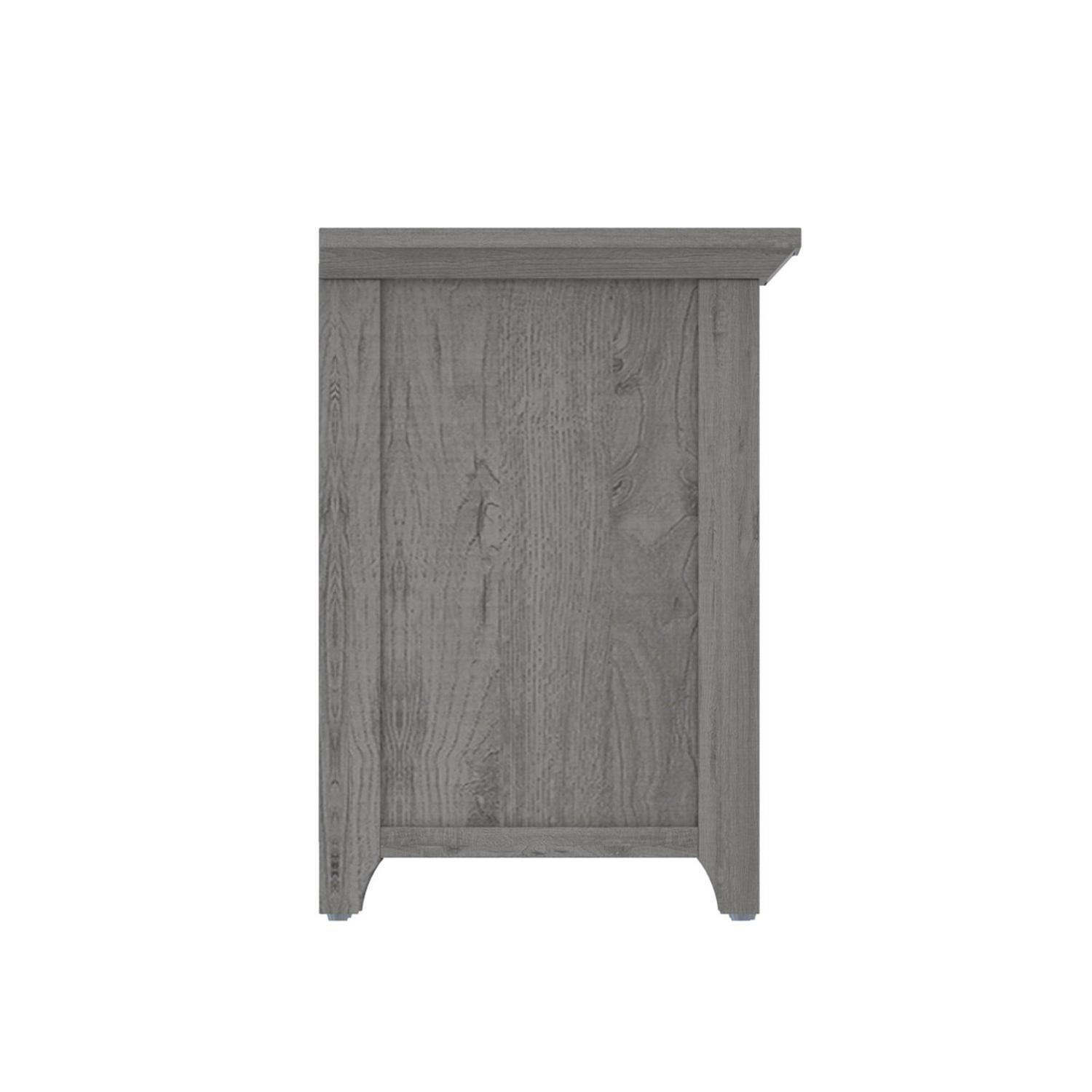 Twin Star Home TV Stand for TVs up to 60 inches with ClassicFlame Electric Fireplace in Gray - Image 5