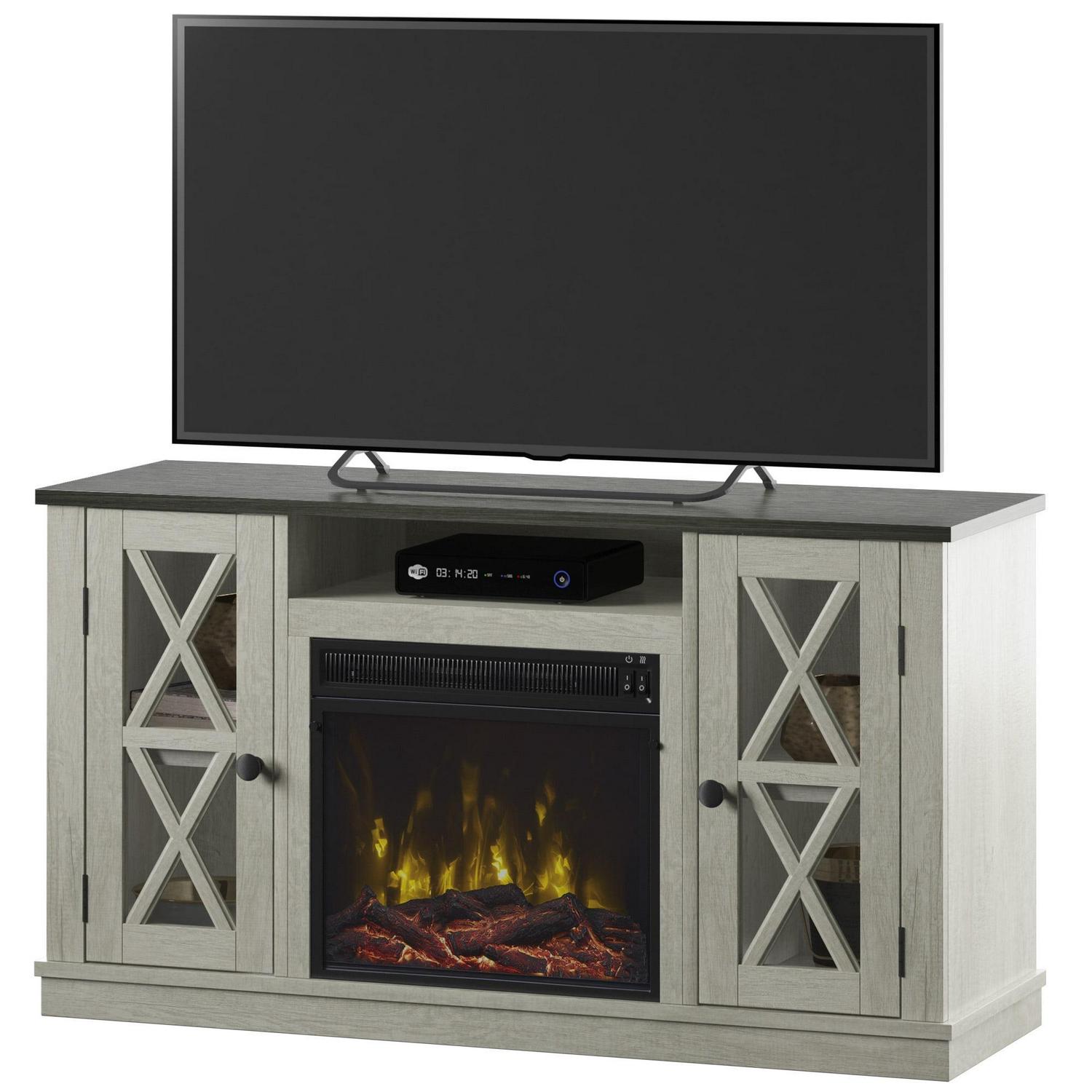 Twin Star Stanton Ridge Electric Fireplace TV Stand for TVs up to 55" , Fairfax Oak - Image 9