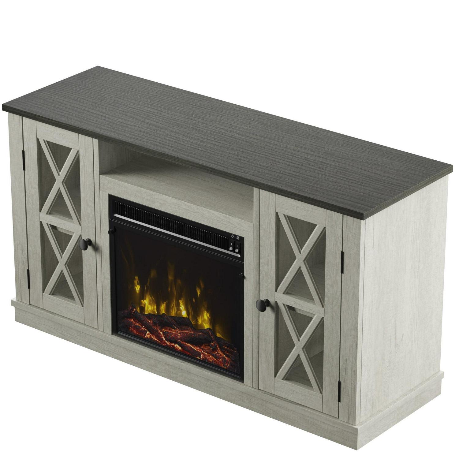 Twin Star Stanton Ridge Electric Fireplace TV Stand for TVs up to 55" , Fairfax Oak - Image 5