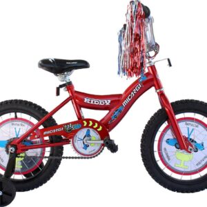 USToyOutlet 16" BMX S-Type Frame Bicycle Coaster Brake One Piece Crank Chrome Rims Black Tire Kid's Bike - Red