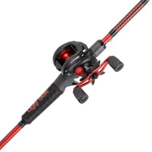 Ugly Stik Carbon Baitcast Fishing Combo, 7' Medium Heavy Rod, Right Handed Reel