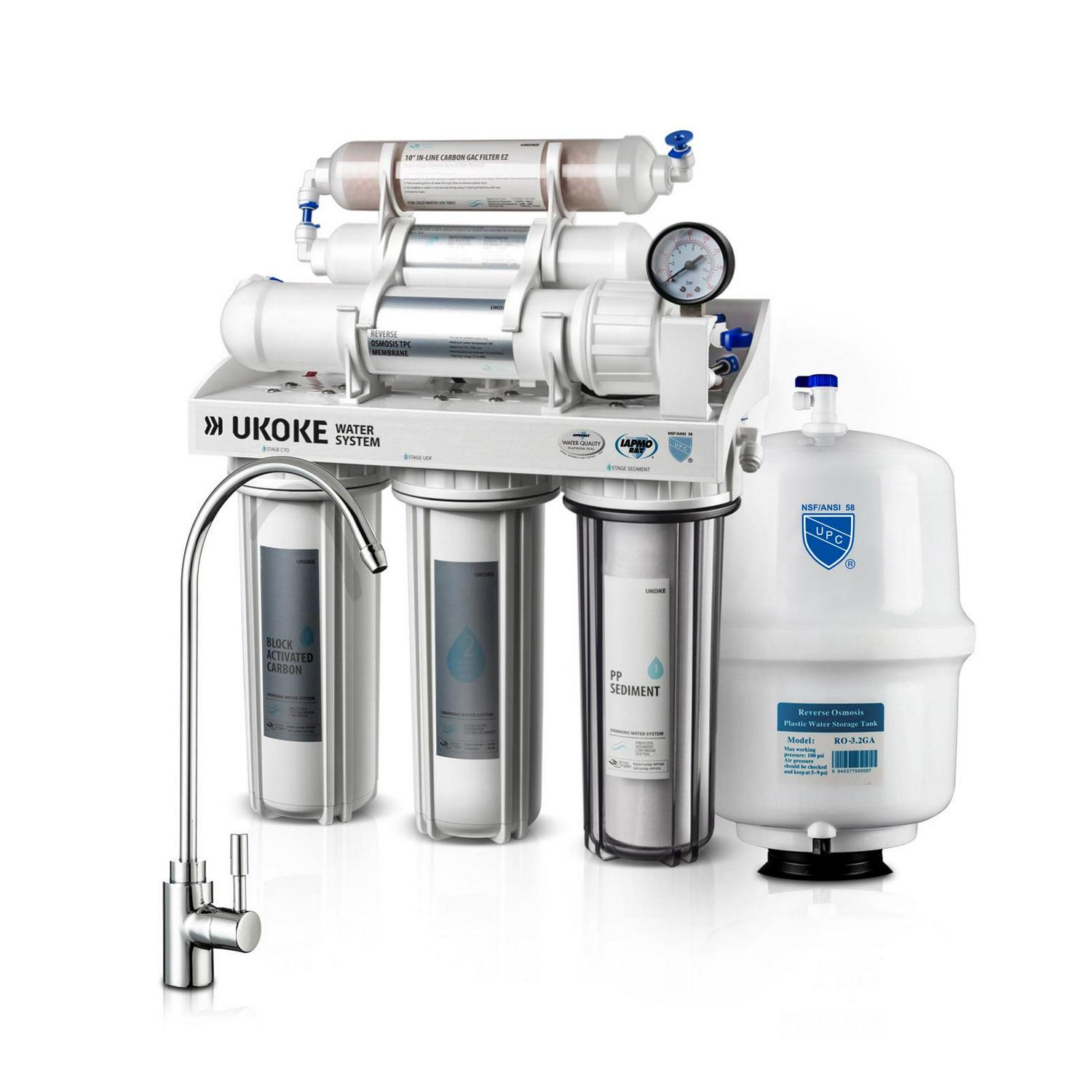 Ukoke 6 Stages Reverse Osmosis, Water Filtration System, 75 GPD - Image 2