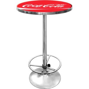 Ultimate Coca-Cola Double Ring Gameroom Combo - 2 Bar Stools and Table Set