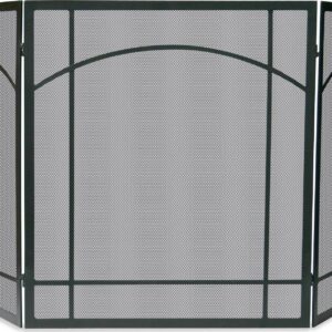 3 Fold Black Wrought Iron Mission Screen