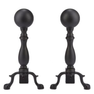 UniFlame Black Ball Andirons