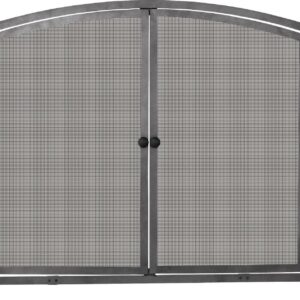 UniFlame Single Panel Olde World Iron Screen with Doors
