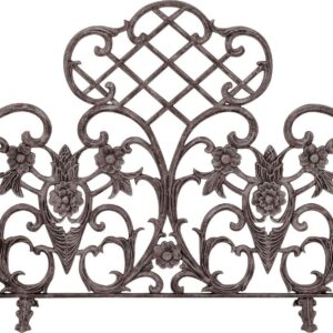 Uniflame S-5812 Single Panel Bronze Finish Cast Aluminum Screen