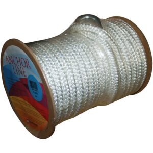 Unicord Anchor Line Twisted Premium Nylon - White - 1/2" X 100' 300532