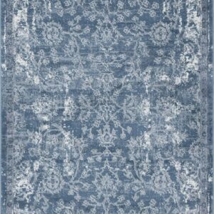 Unique Loom Portland Collection Area Rug - Albany (5' 3" x 8' Rectangle Blue/Ivory)
