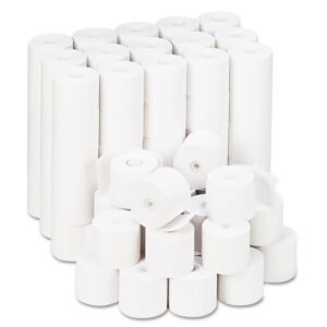 Universal Impact & injt Print Bond Paper Rolls, 0.5" Core, 2.25" x 165ft, White, 100/Carton -UNV22200